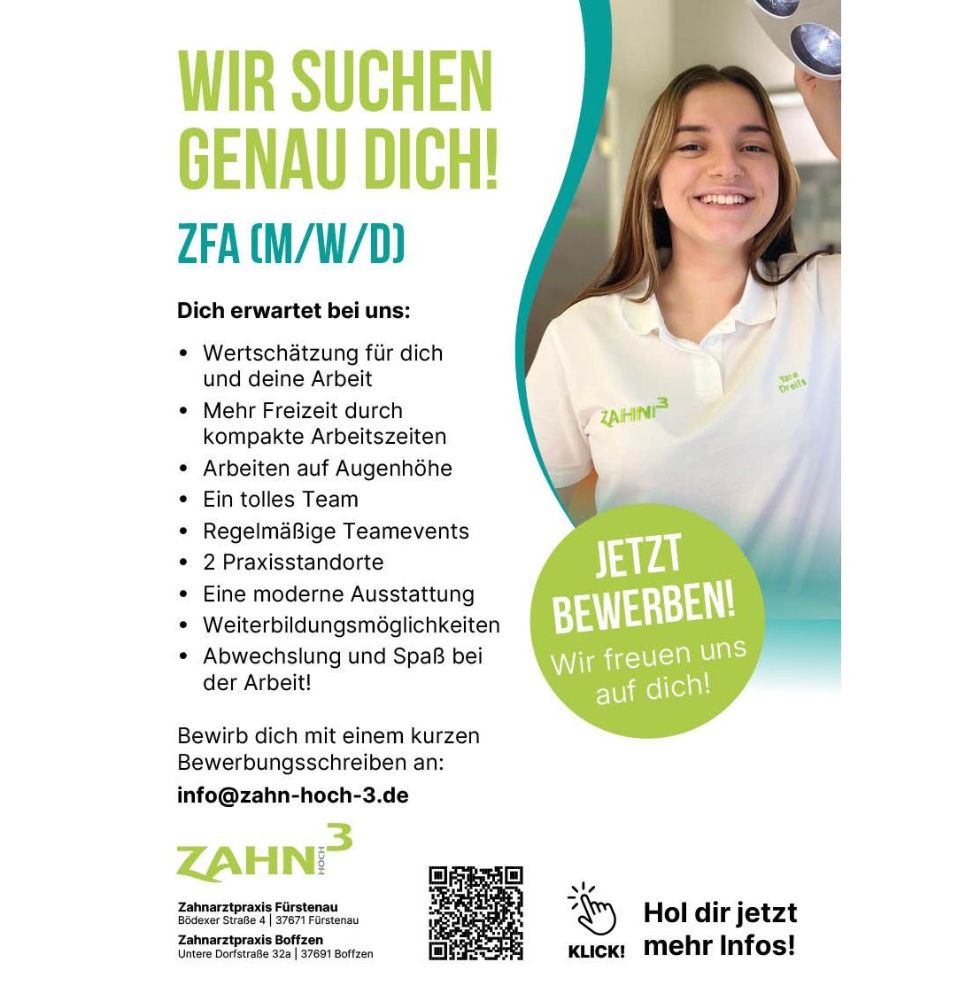 <b>Zahnmedizinische Fachangestellte</b><br>(m/w/d)